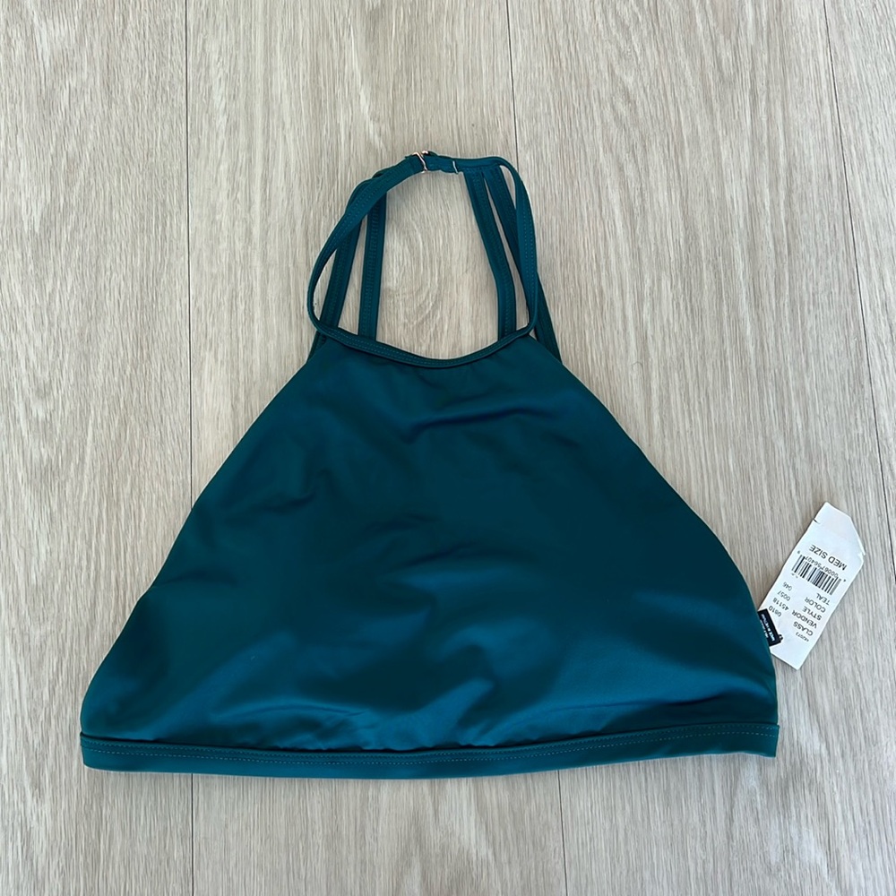 PacSun LA Hearts Teal Bikini Top